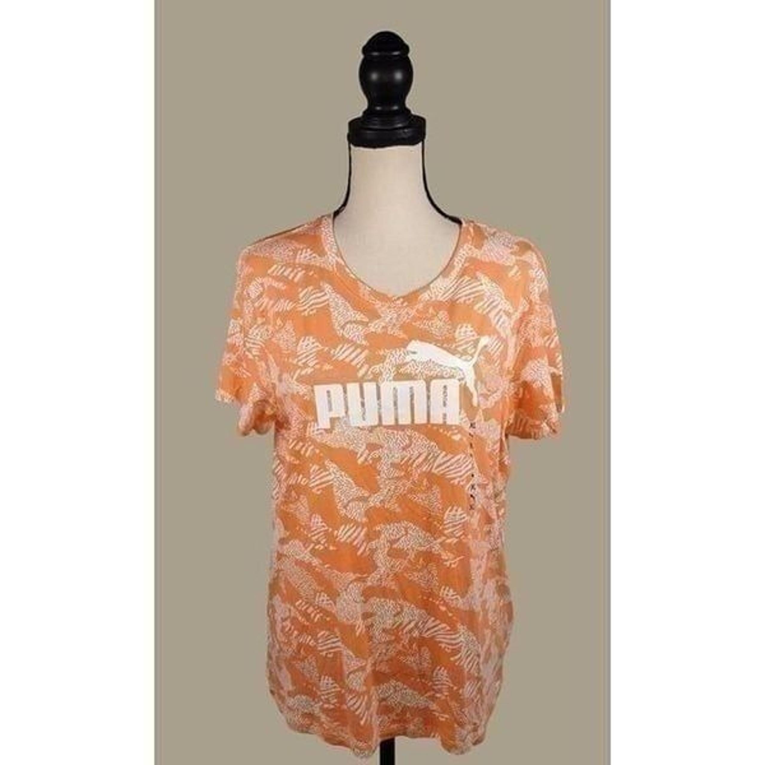 Puma 100% Cotton Cantaloupe T-shirt Size XL NWT