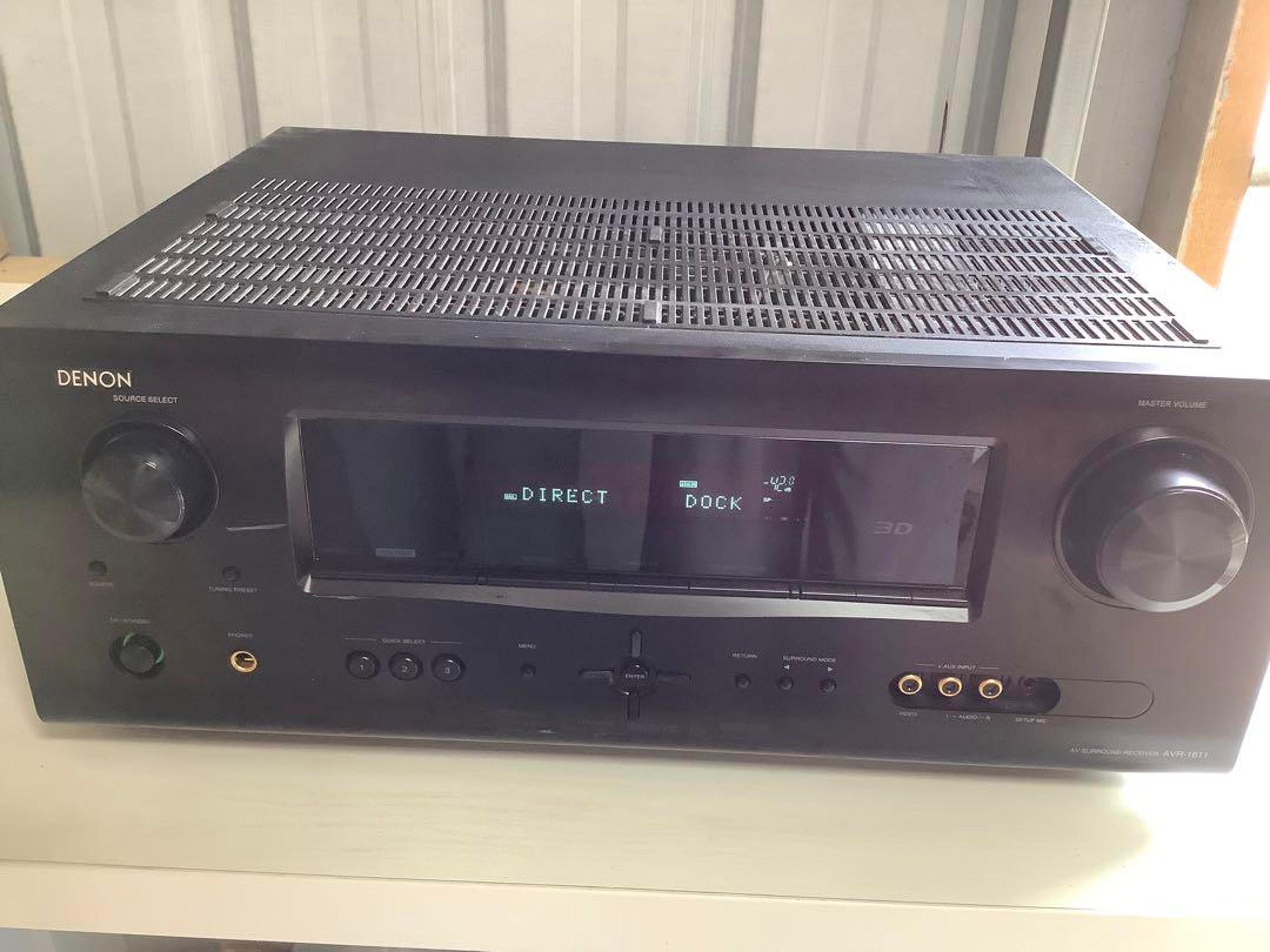 DENON AVR-1611 AV Amplifier, Black