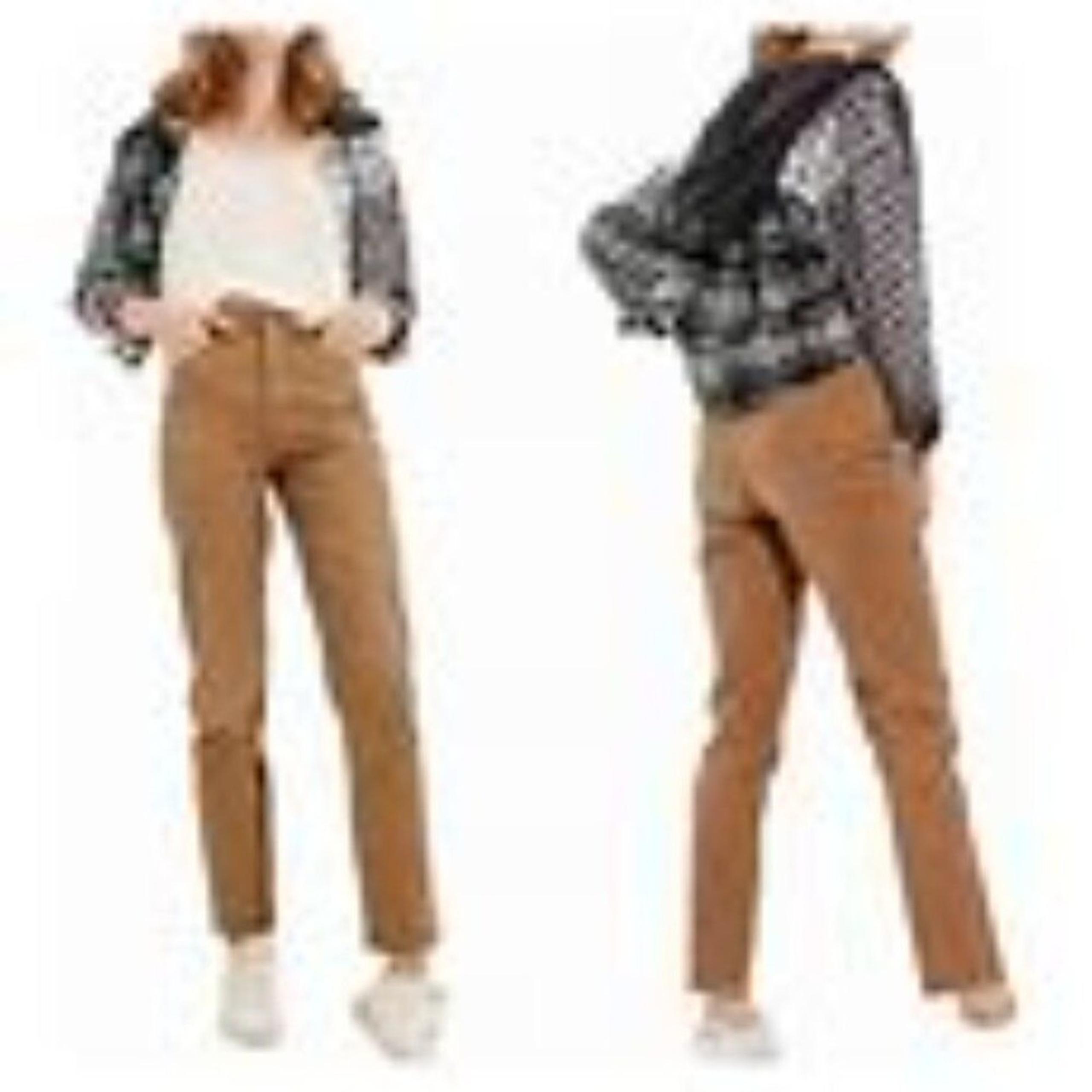 American Eagle Super Stretch Caramel Brown Color Soft Corduroy Jeans Size 28/30