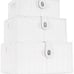 Set of 3 Woven Wicker Storage Basket Box with Lid & Lock,