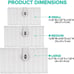 Set of 3 Woven Wicker Storage Basket Box with Lid & Lock,