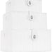 Set of 3 Woven Wicker Storage Basket Box with Lid & Lock,