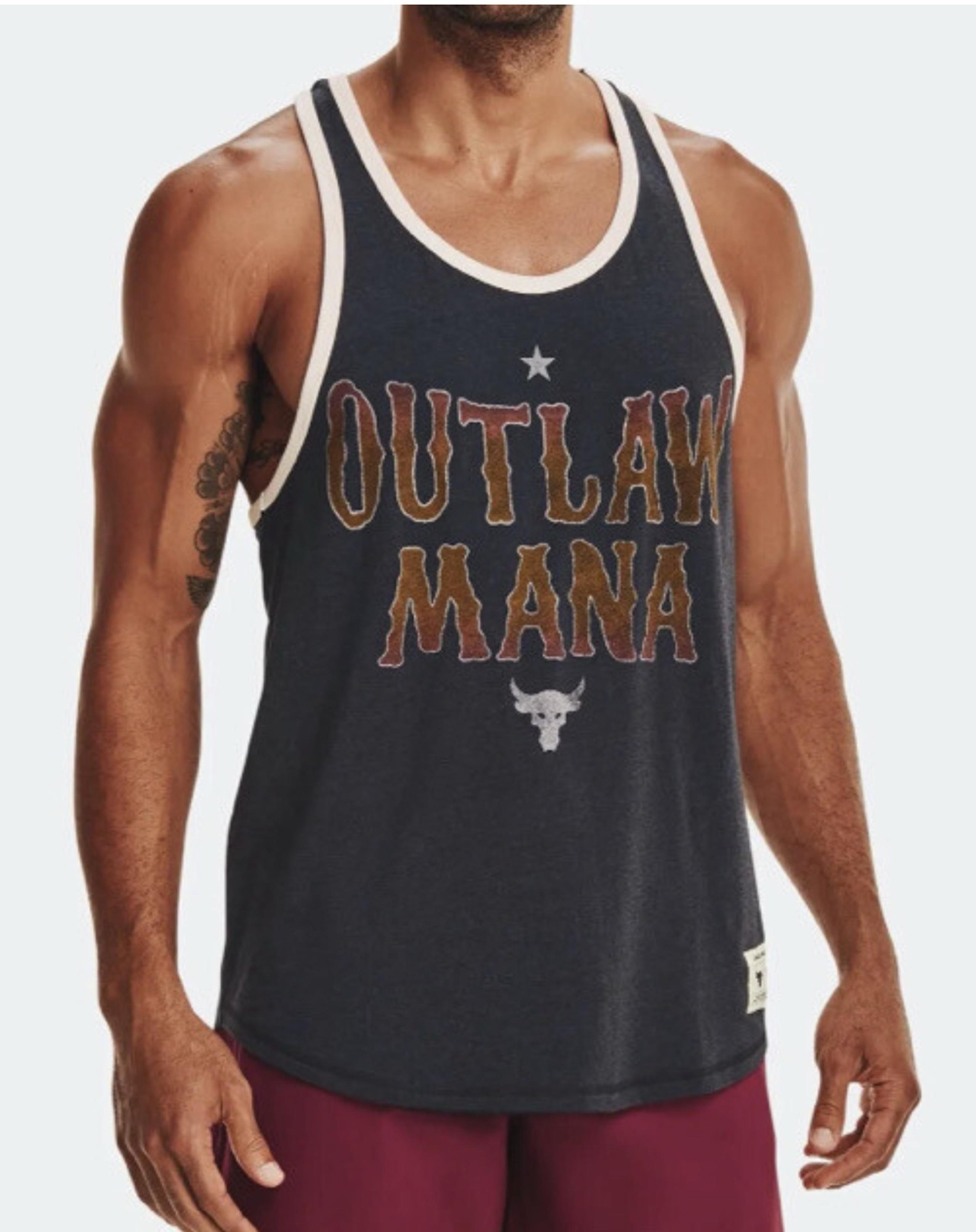 Men's Under Armour Project Rock Outlaw Mana Tank Top X-Large Black