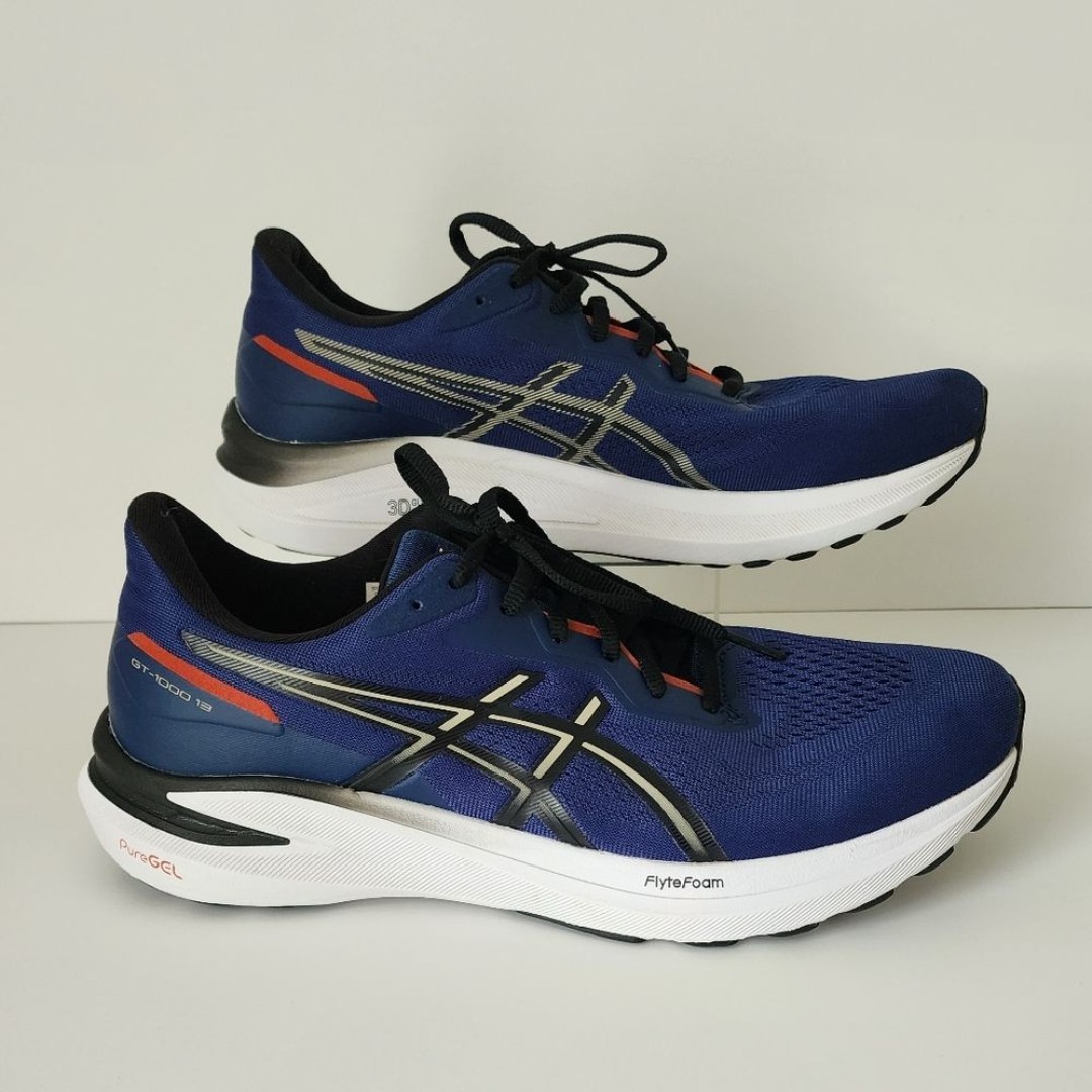 ASICS Men’s GT-1000 13 Blue/Grey Pure Gel Running Shoes Size 11