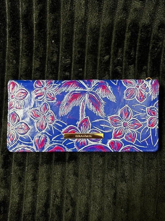 NWT Brahmin Ady Wallet Vista Blue Torrone