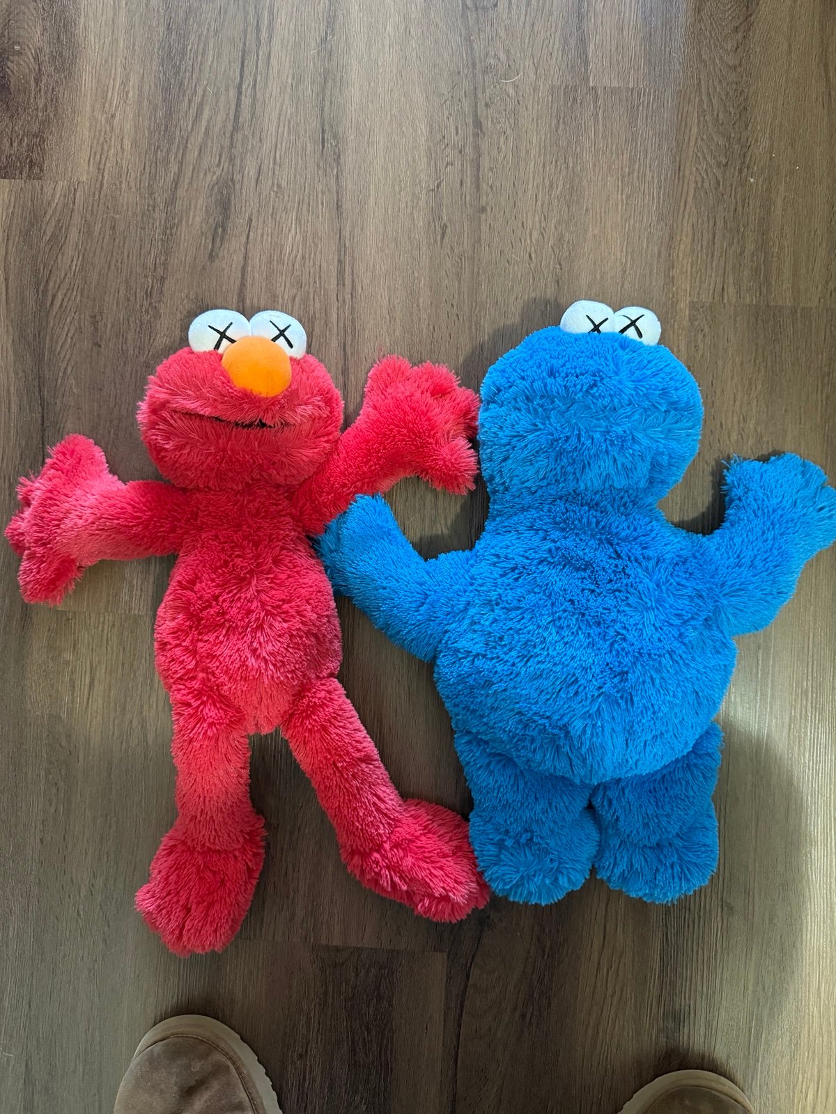 Kaws x Sesame Street x Uniqlo Elmo and Cookie Monster
