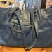 Vintage Coach Ashley Blue Leather Gathered Satchel Tote Purse F19243