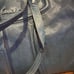 Vintage Coach Ashley Blue Leather Gathered Satchel Tote Purse F19243