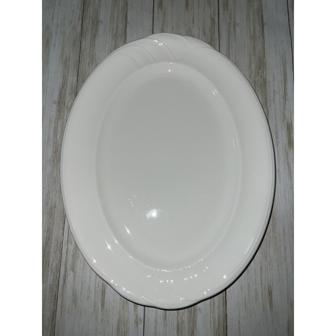 VTG Royal Doulton PROFILE White Fine Bone China Oval Serving Platter 13