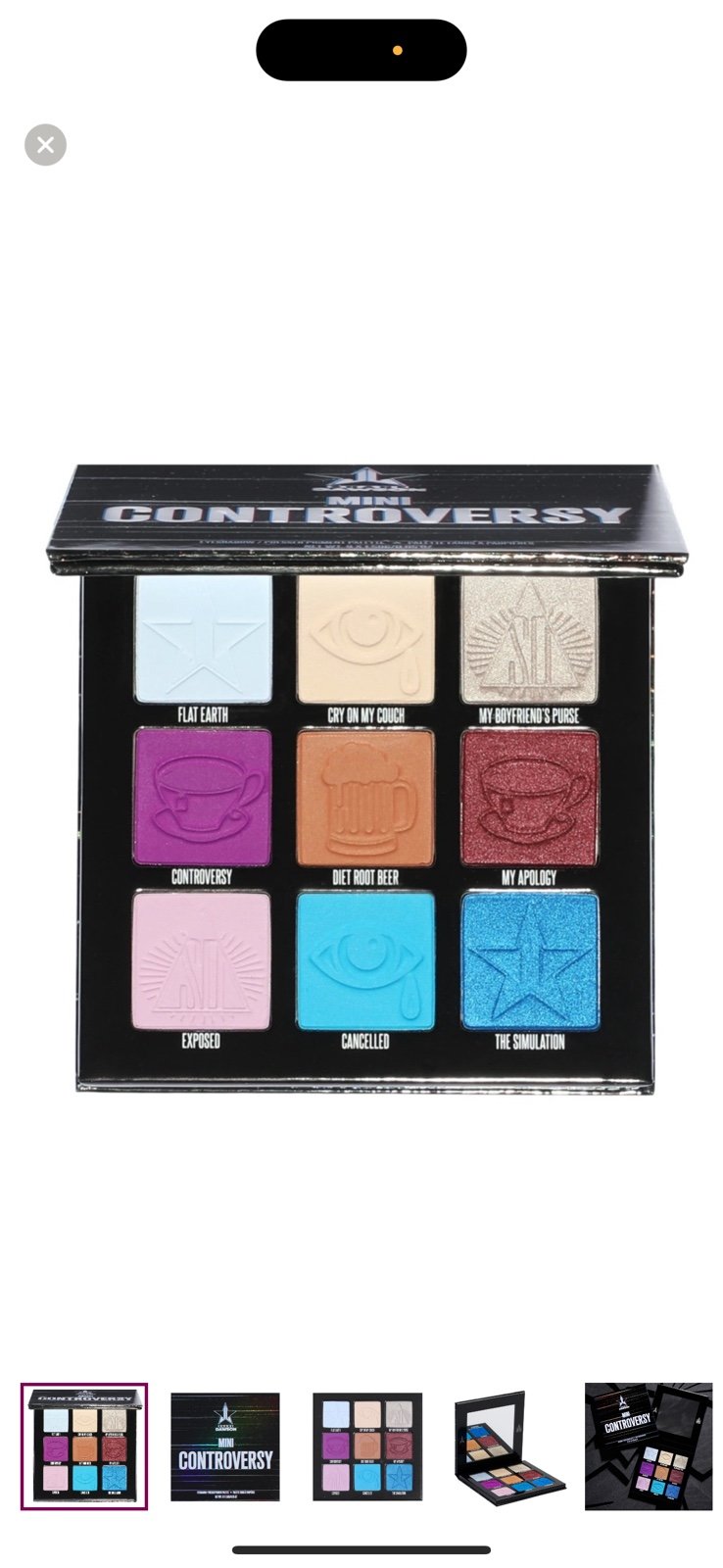 Jeffree Star Mini Controversy Eyeshadow