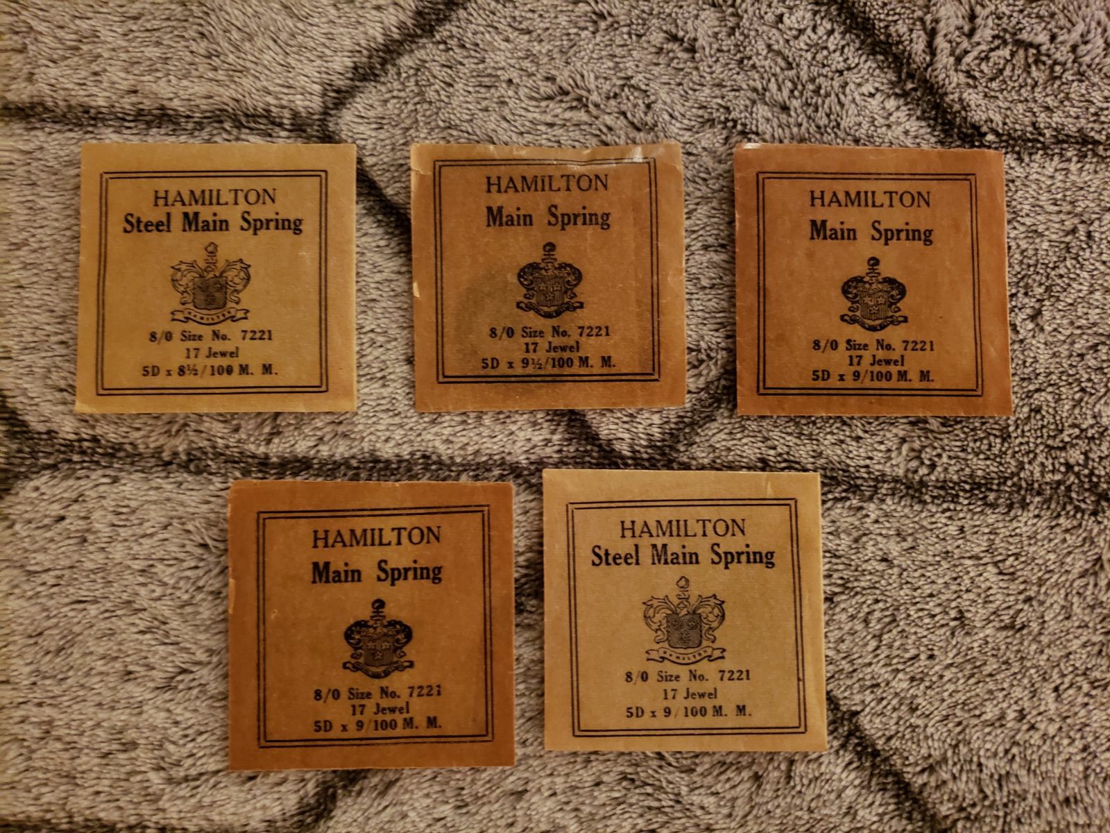 Vintage Hamilton watch parts