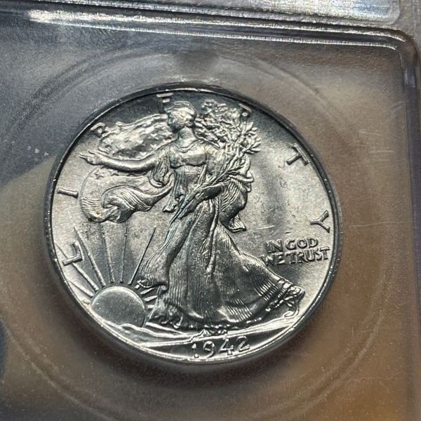 1942 ICG MS63 Walking Liberty Half Dollar Coin Collection UNC MS