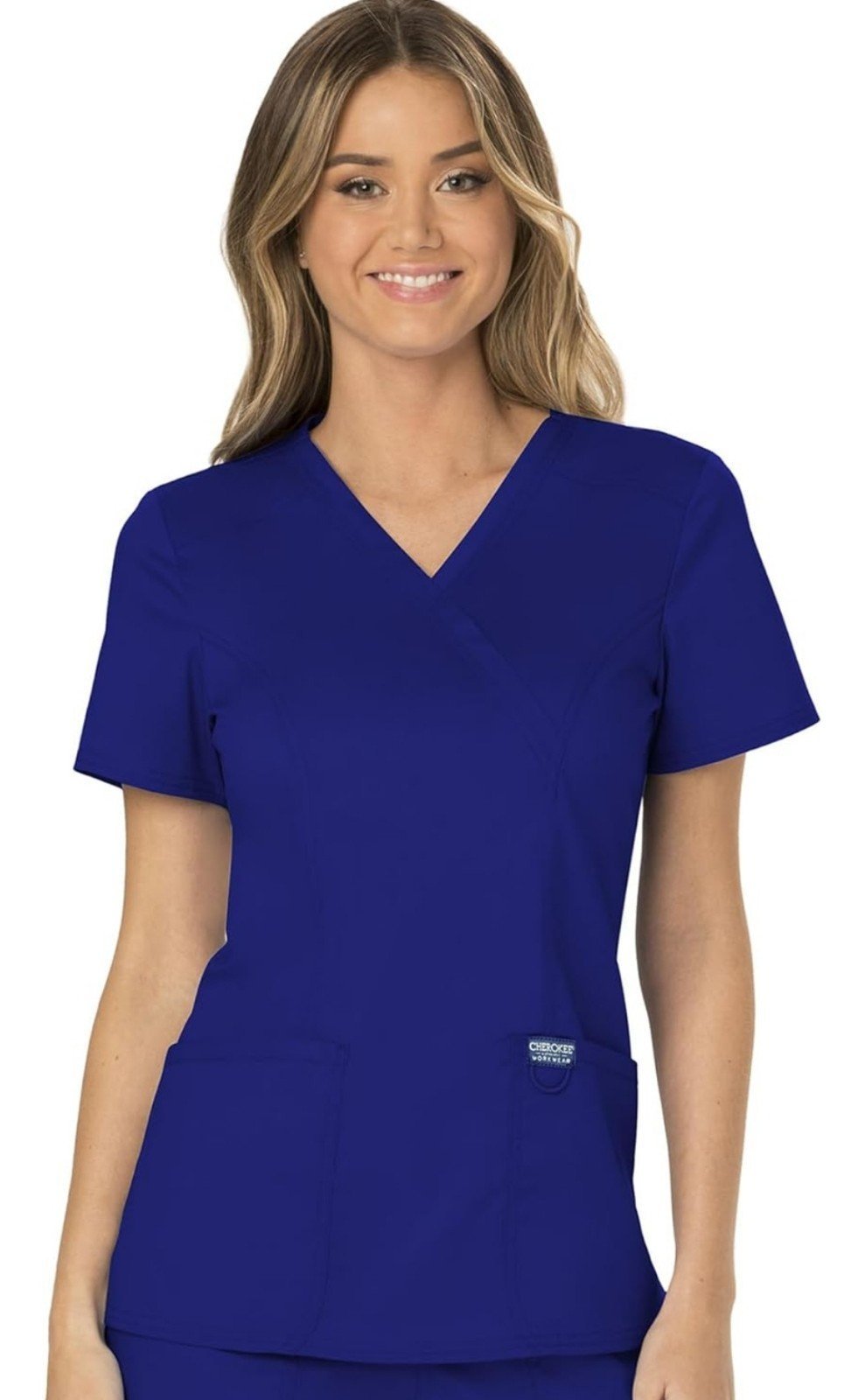 Cherokee Workwear Revolution Women's Scrub Set (XS), Galaxy Blue - NWT