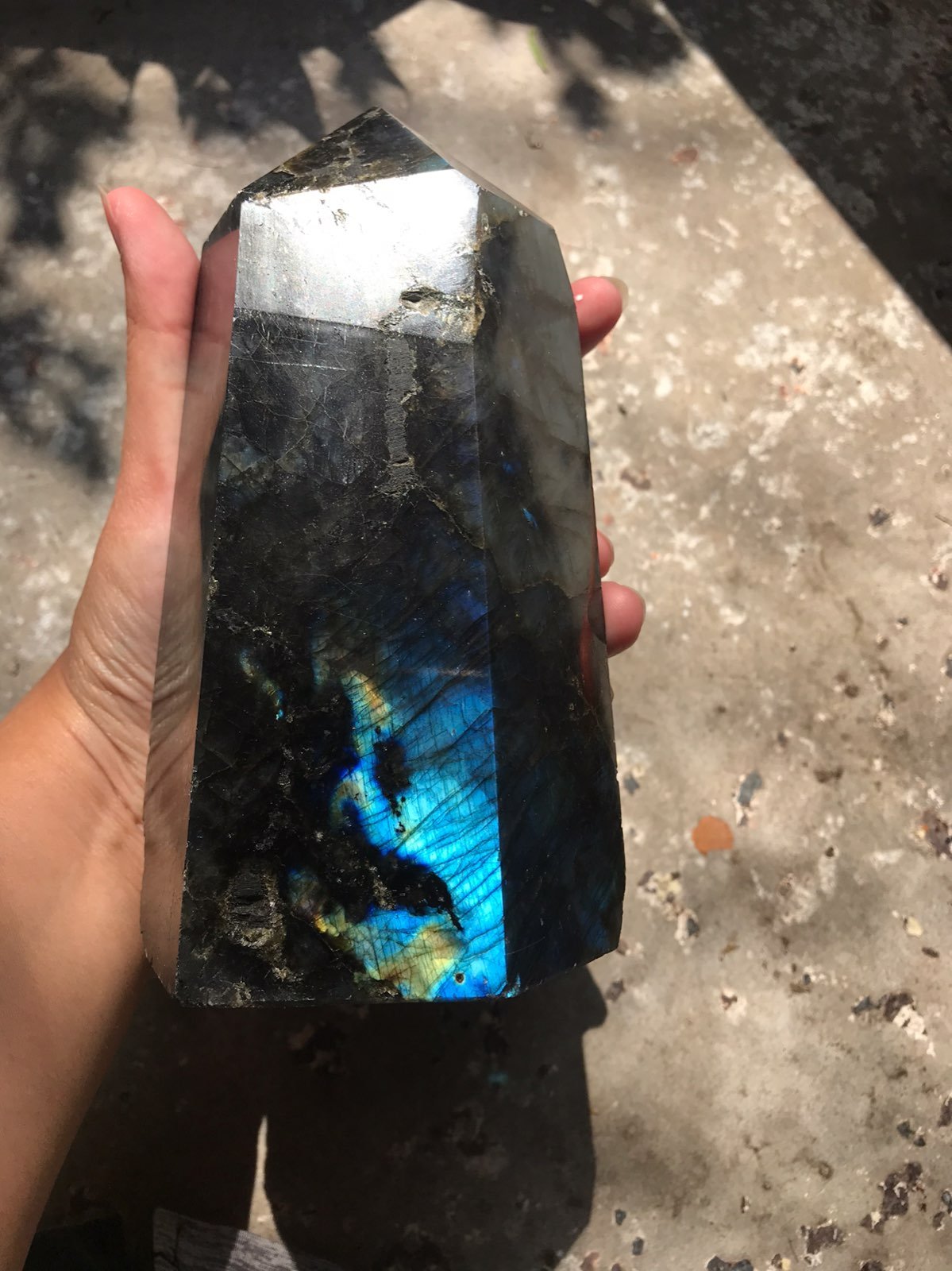 Labradorite obelisk 4.15 lb