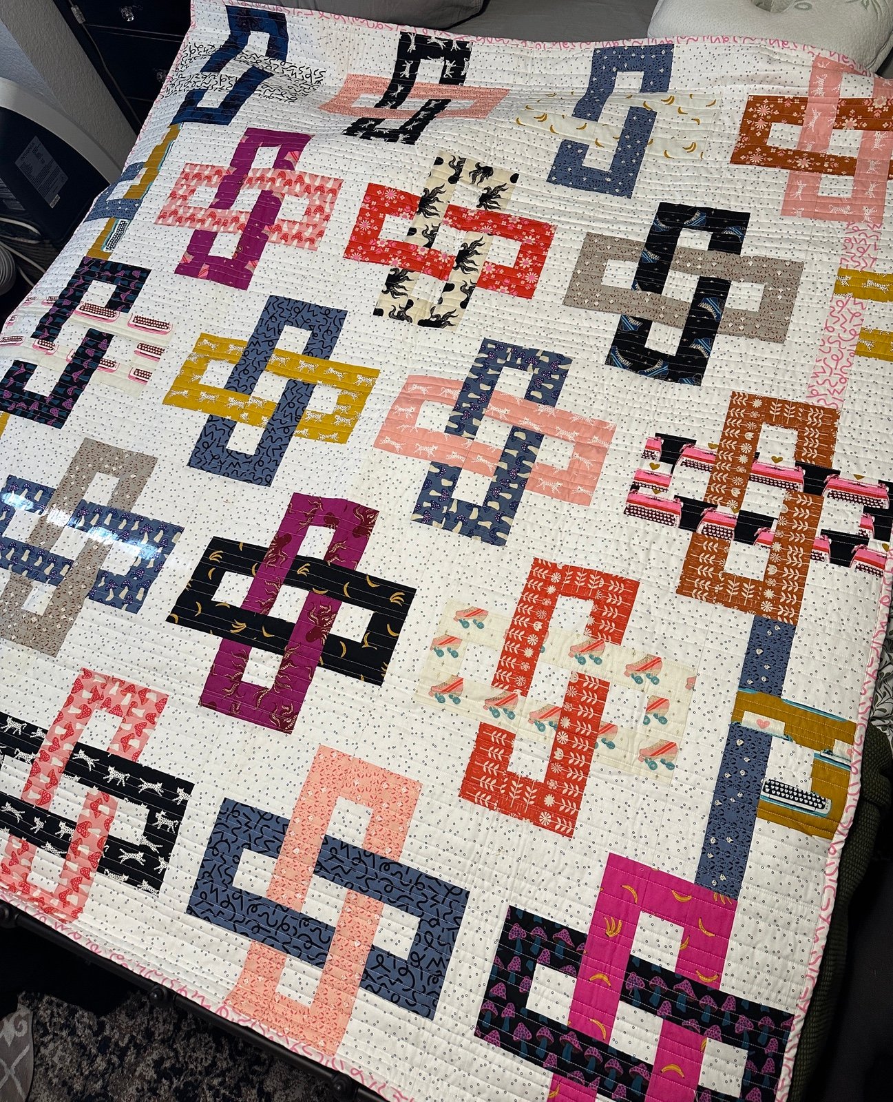 Handmade Modern Lap Quilt
