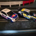 Two 1:32 scale Scalextric slot car track sets