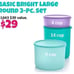 Tupperware 3 Pc Set