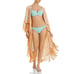 Cinq a Sept Coverup Trailing Orchid Stefe Floral Peach Orange Size XS Small