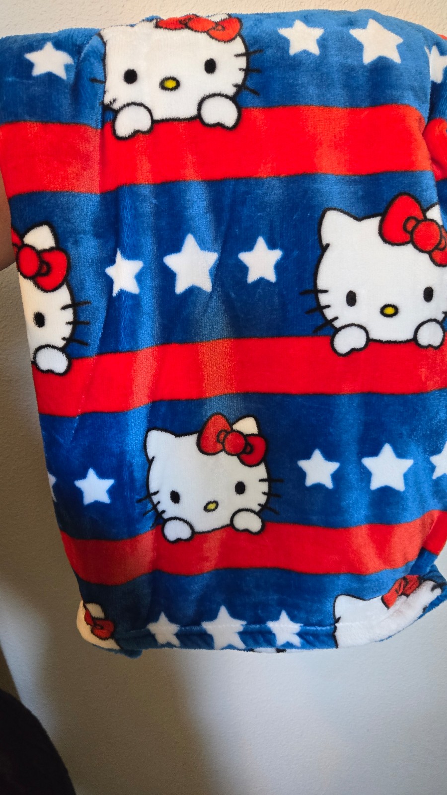 4th of July theme hello kitty blanket