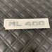CHROME ML 400 Fit Mercedes Rear Trunk Emblems Logo Badge Letter Number 3M ML400