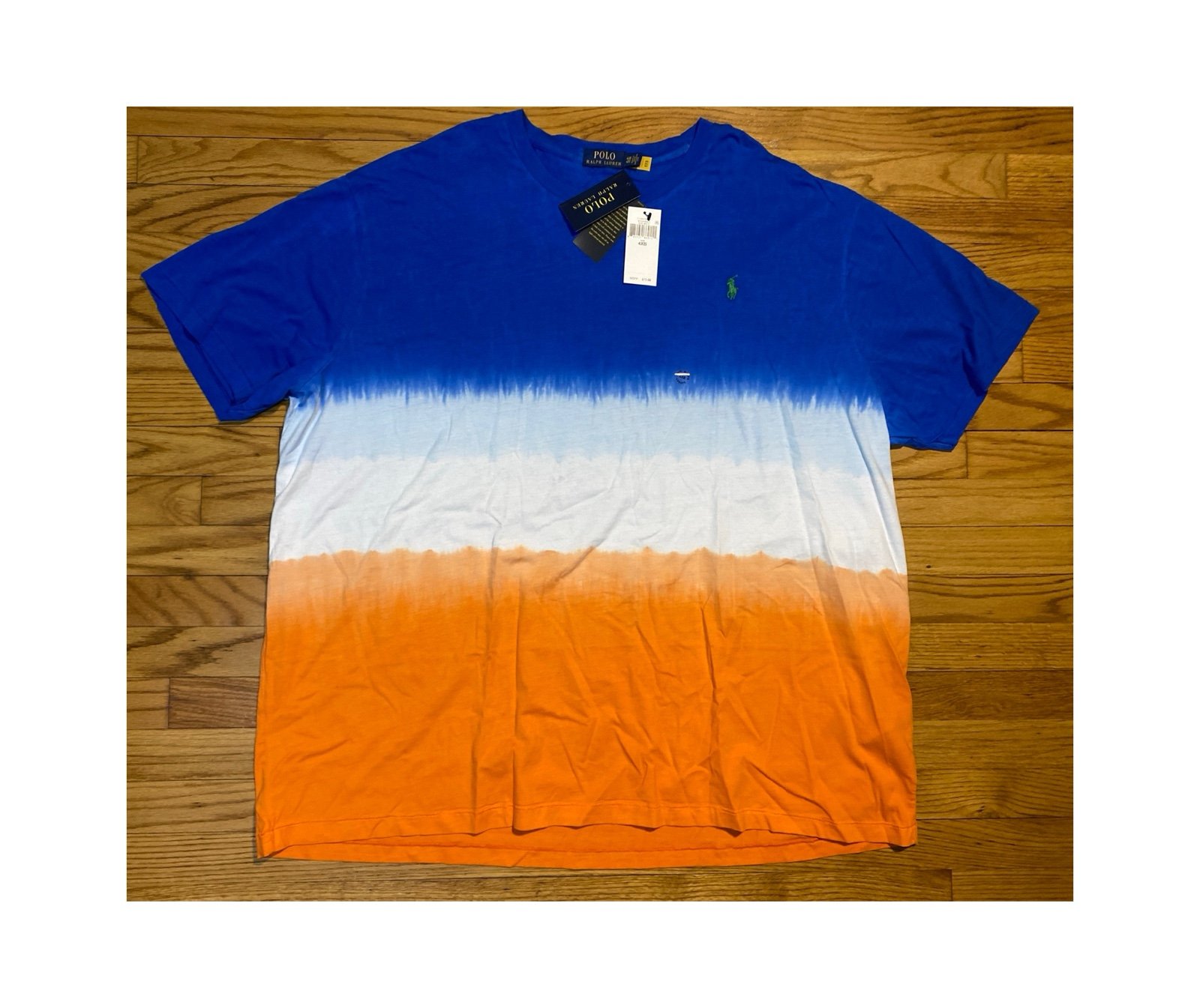 Polo Ralph Lauren Multicolor Tye-Dye Print Cotton T-Shirt Big & Tall sz 4XB New!