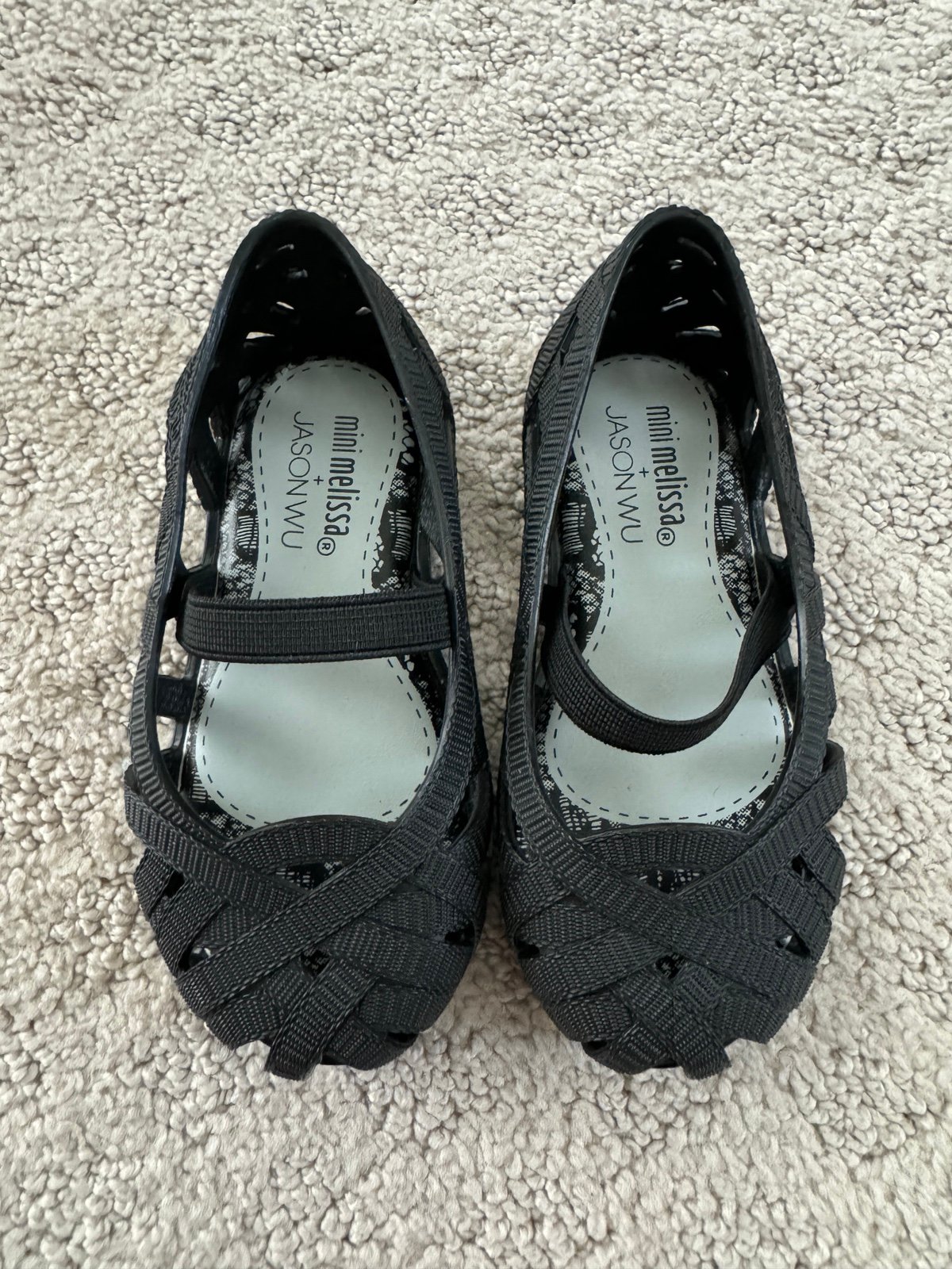 NEW Mini Melissa Jean + Jason Wu Black Mary Jane size 6