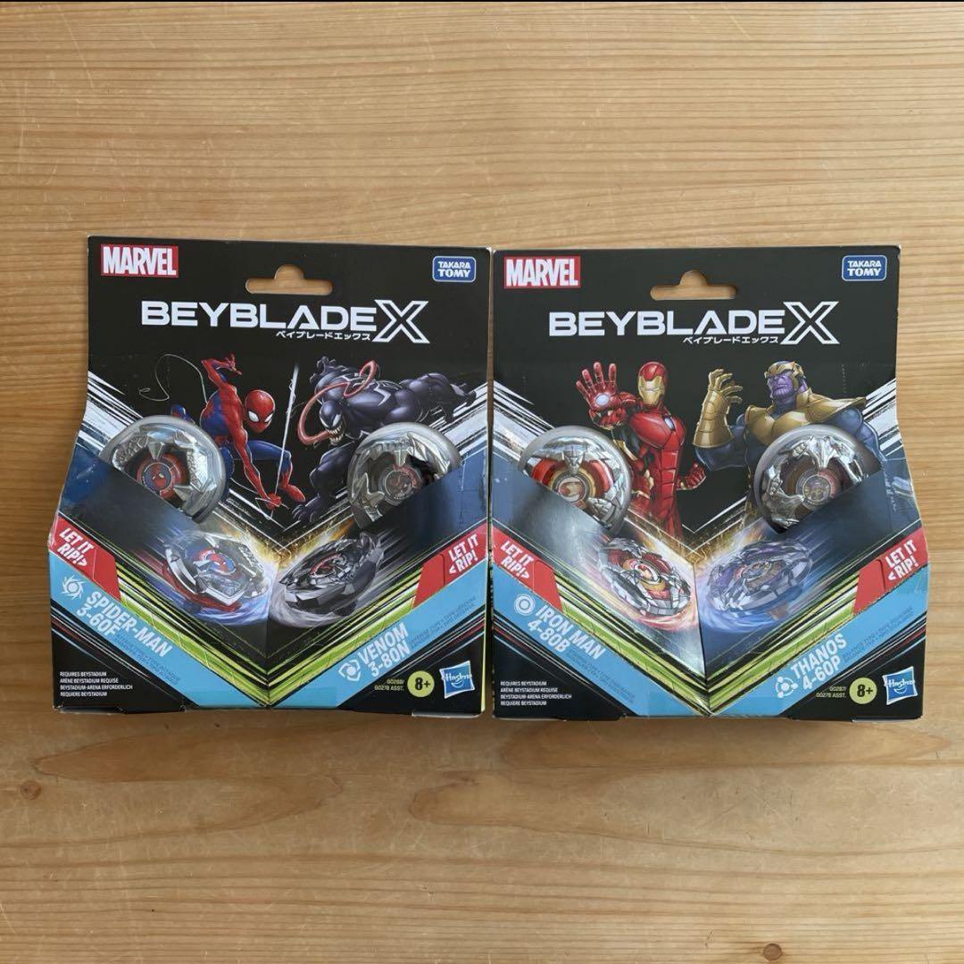 Beyblade X Marvel Spiderman Iron Man Hasbro, Not Released in Japan