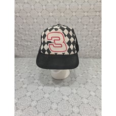 Vintage Dale Earnhardt #3 Checkered Foam Trucker Mesh Hat Cap Nascar Snapback
