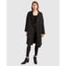 Belle & Bloom Publisher Double Breasted Wool Blend Coat Black Size M NWOT
