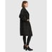 Belle & Bloom Publisher Double Breasted Wool Blend Coat Black Size M NWOT