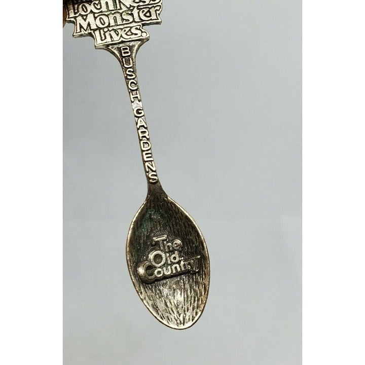 Gish The Lochness Busch Gardens The Old Country Silver Embossed Mini Spoon