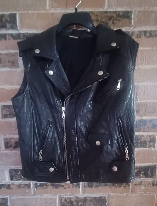 Rebecca Minkoff Black Lambskin Leather Leandra Moto Vest