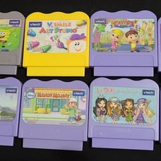 VTech V.smile Art Studio Cartridge Learning Content & more lot of 8 Pre-owned