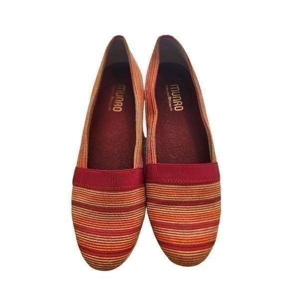 Munro Bonita Striped Art comfort slip on size 9