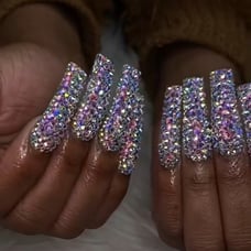 (Acrylic) Rhinestone Nail Set