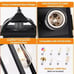 Large Outdoor Pendant Light Fixture Ceiling 16 Inch Anti Rust Aluminum Outdoor