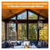 Large Outdoor Pendant Light Fixture Ceiling 16 Inch Anti Rust Aluminum Outdoor