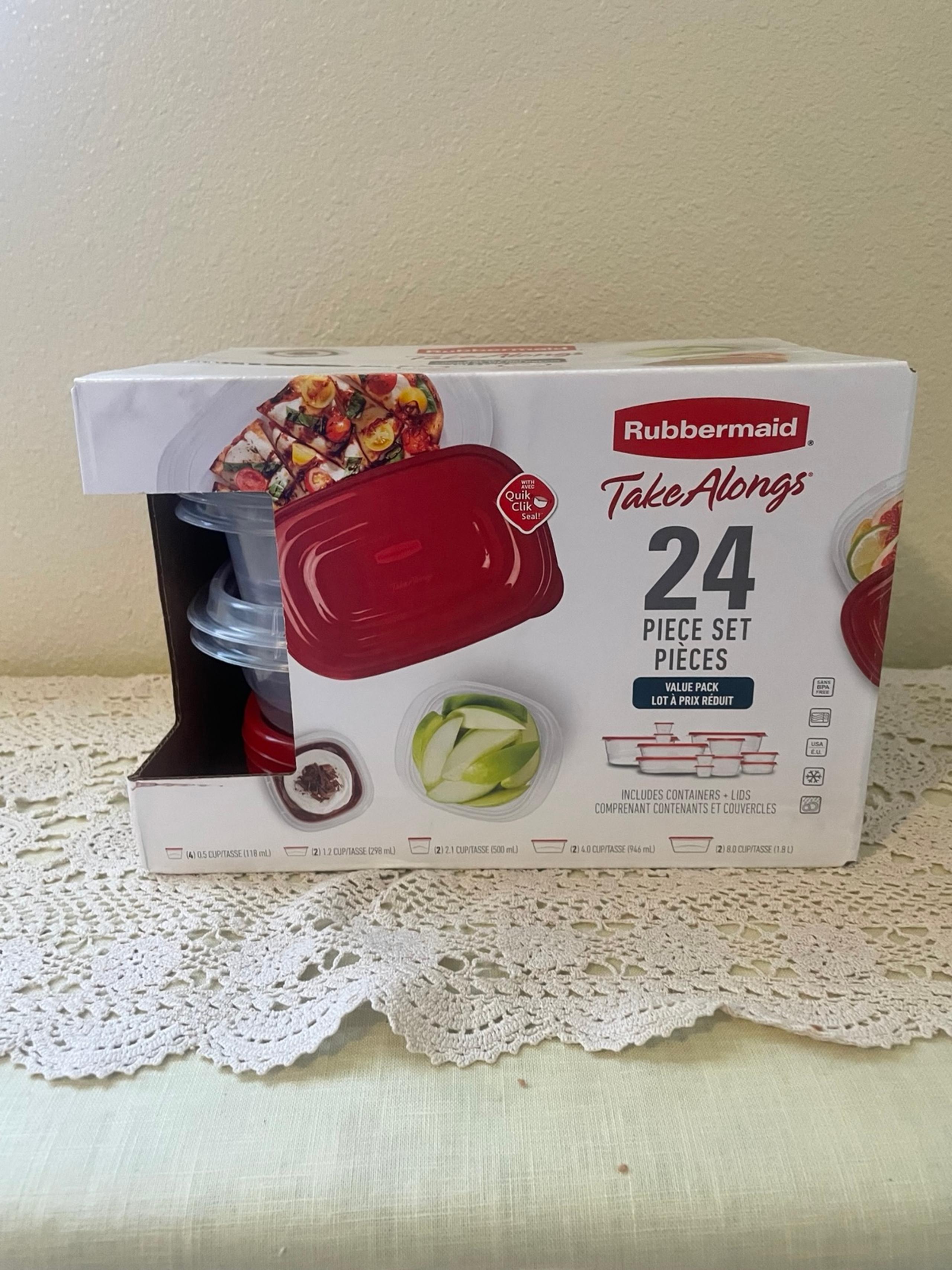 Rubbermaid 24 Piece Easy Find Lid Food Storage Set
