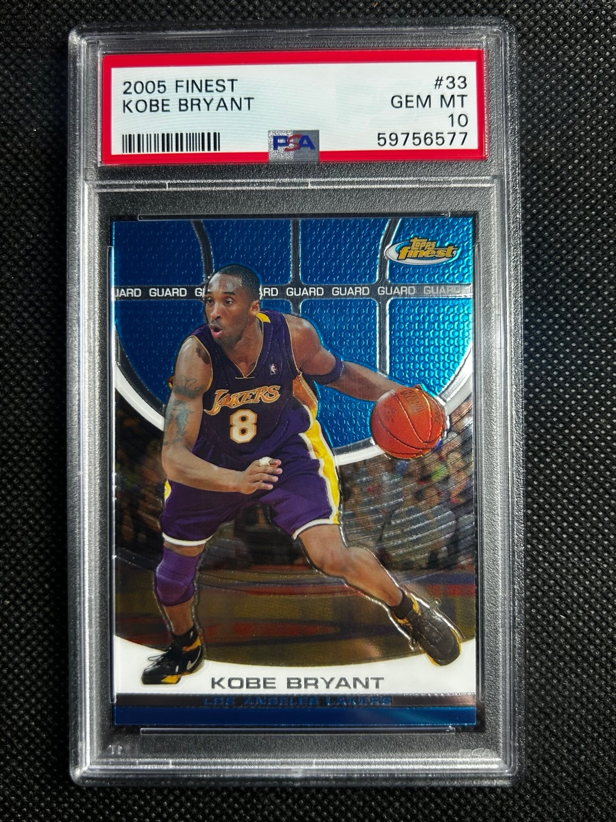 2005-06 Finest: # 33 Kobe Bryant PSA 10 GEM MINT Los Angeles Lakers