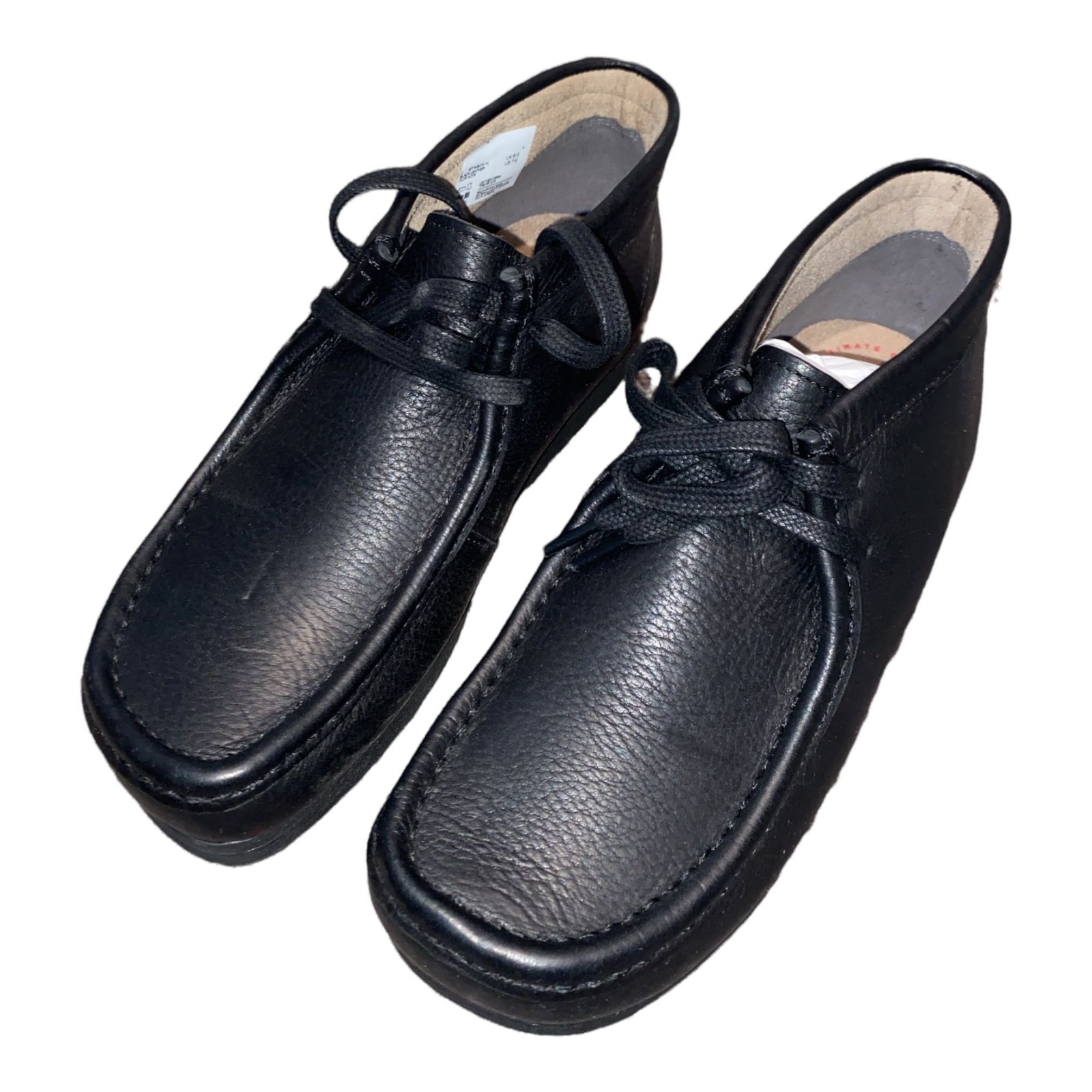 Brand New original Clark's black leather Stinson Hi