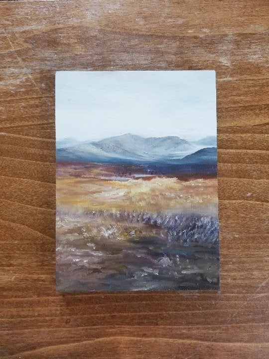 Mountain Landscape Oil Painting OOAK