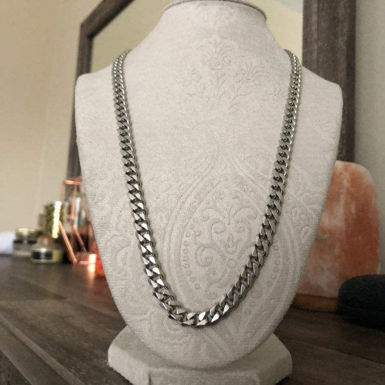 NEW Stainless 7mm Cuban Link Chain 22