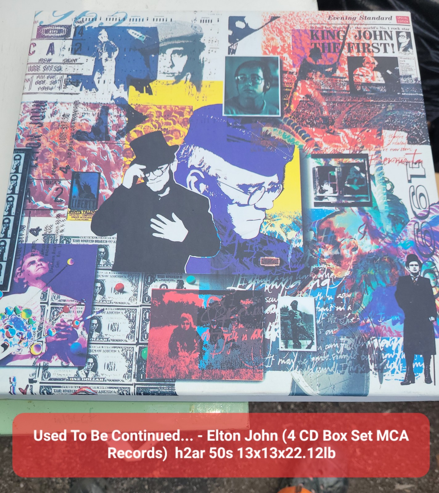 Used To Be Continued... - Elton John (4 CD Box Set MCA Records) h2ar 50s 13x13x