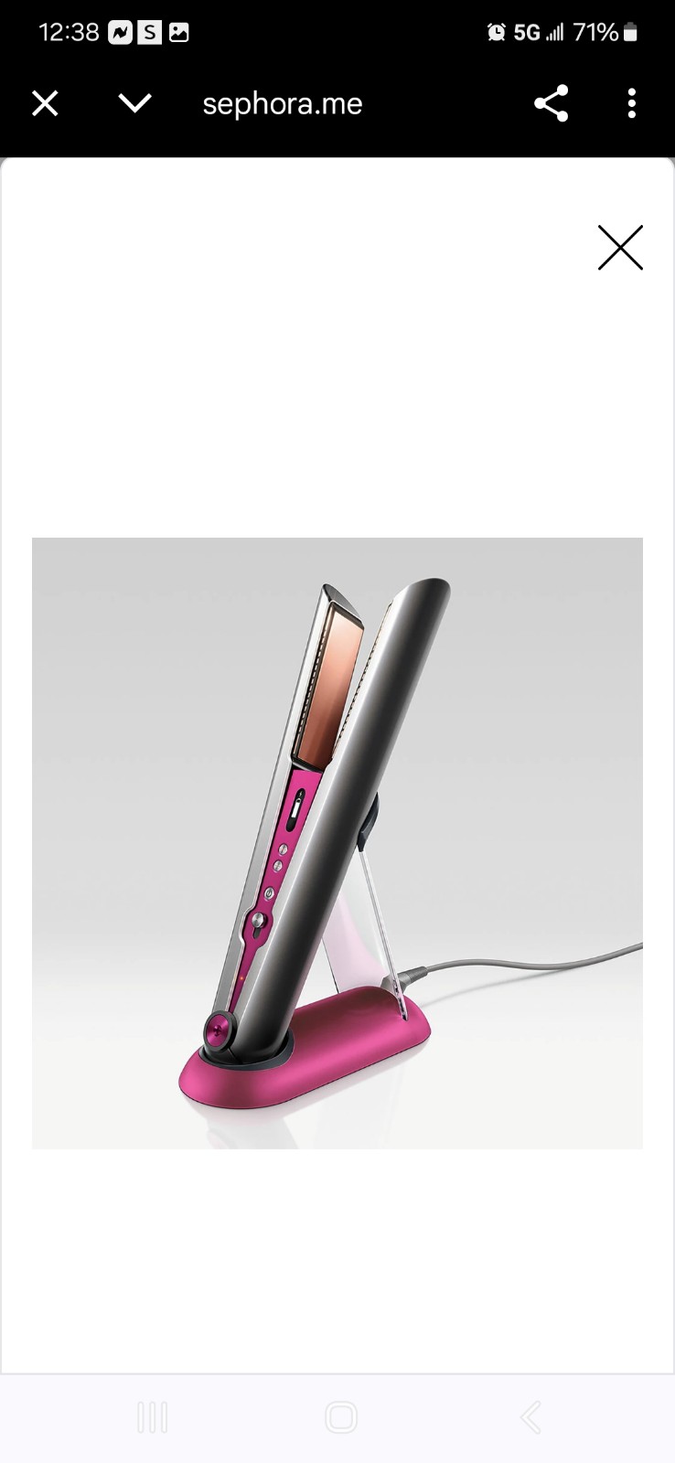 Dyson corrale Straightener