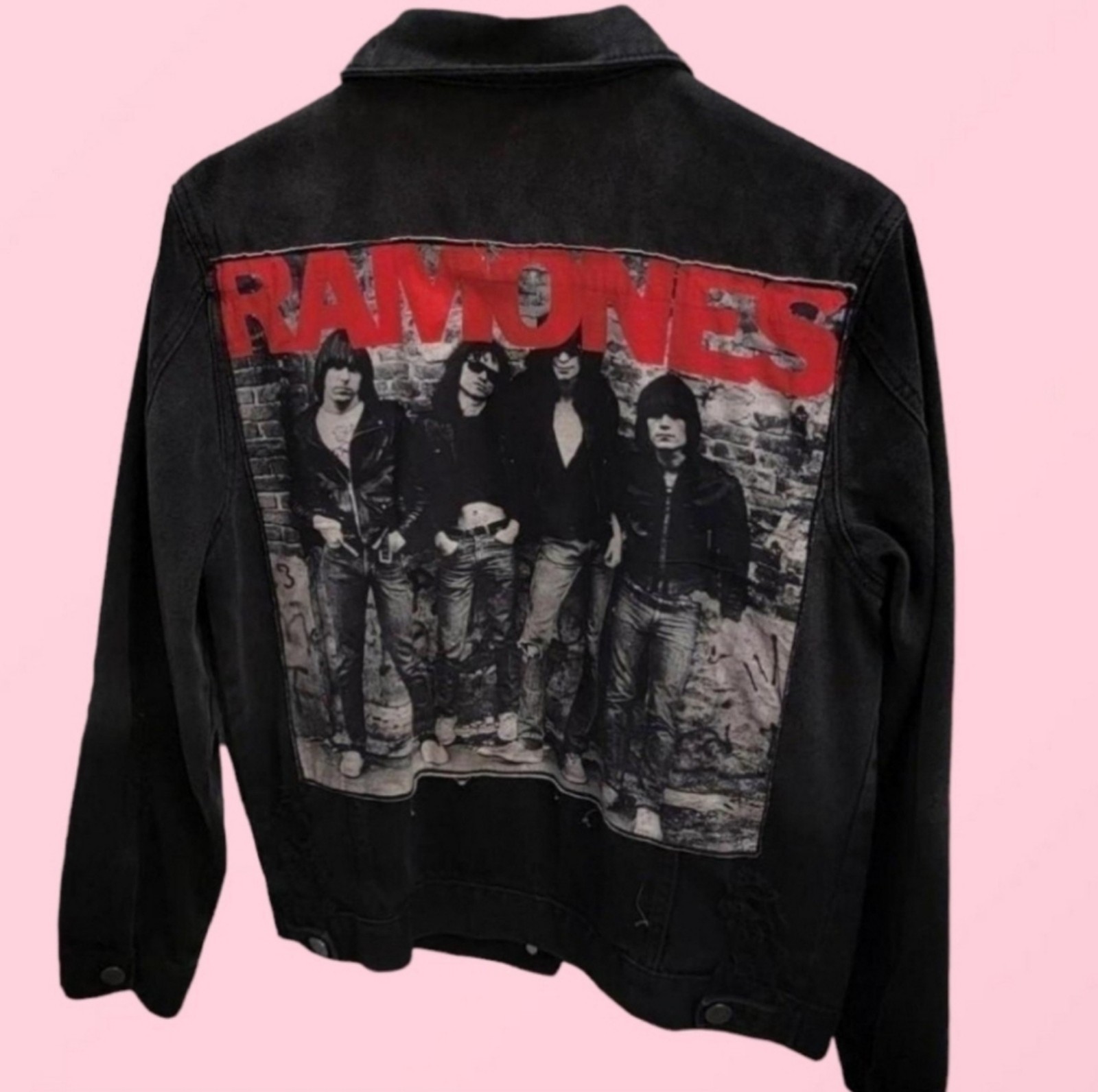 Ramones Distressed 1-2-3-4 Demin Jacket RARE