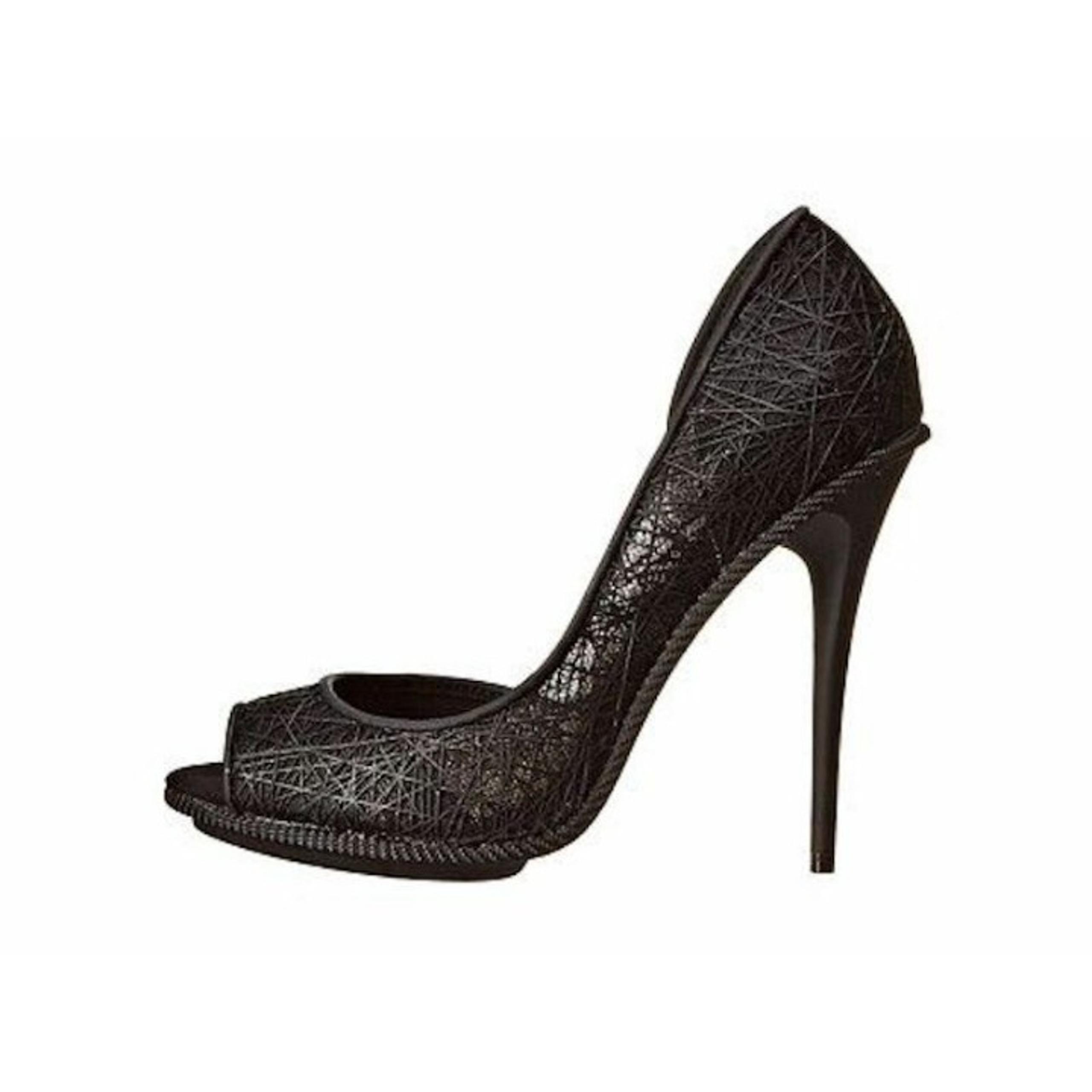 GX By Gwen Stefani Oath Women's High Heels Pumps Black Mesh Matte Size US 7.5 M