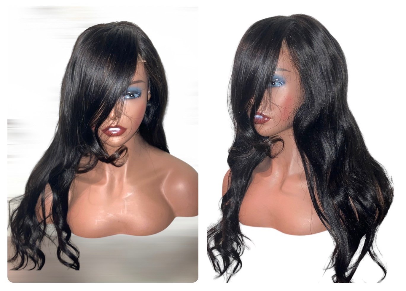 Human Hair 100% virgin hair long wig 22in