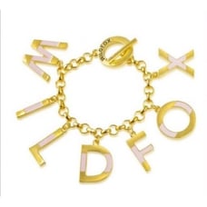Wildfox Couture Letter charm Toggle Bracelet new