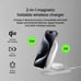 BoostCharge 2-in-1 Magnetic Foldable Wireless Charger with Qi2 15W