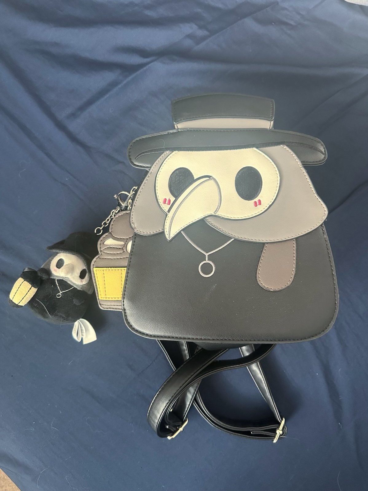 Squishable Mini Plague Doctor Backpack with Plush Keychain